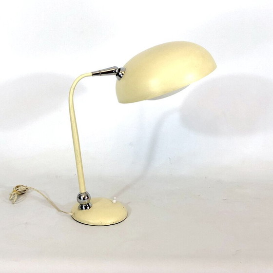 Image 1 of Vintage scharnierende bureaulamp in lak en chroom van Stilnovo, 1950