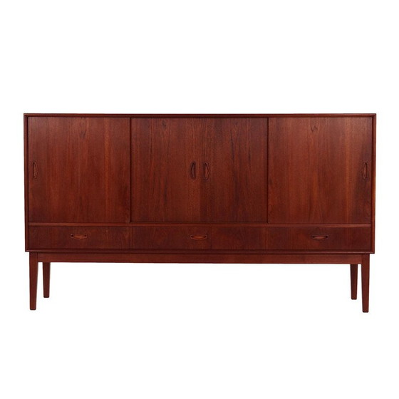 Image 1 of Vintage teakhouten highboard, Denemarken 1970