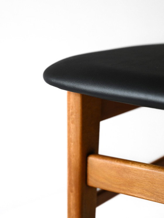 Image 1 of Set van zes Deense teakhouten stoelen