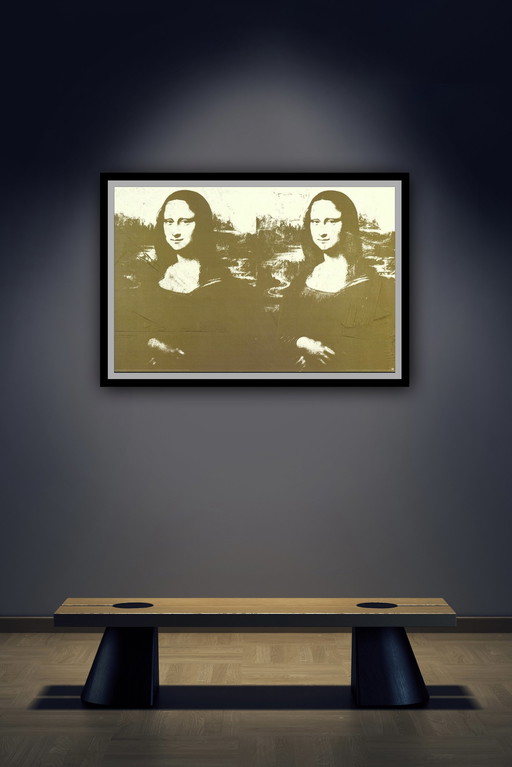 Andy Warhol: “Twee Gouden Mona Lisa”. In Groot Formaat. 