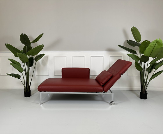 Image 1 of Brühl Roro Medium lederen sofa relax bank tentoonstellingsstuk