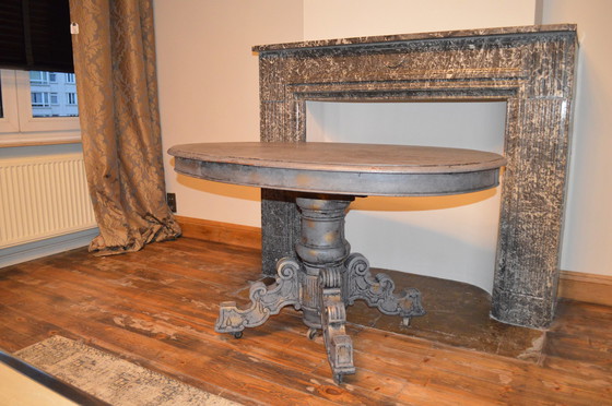 Image 1 of Grijze Tafel, Antique Grey Patine