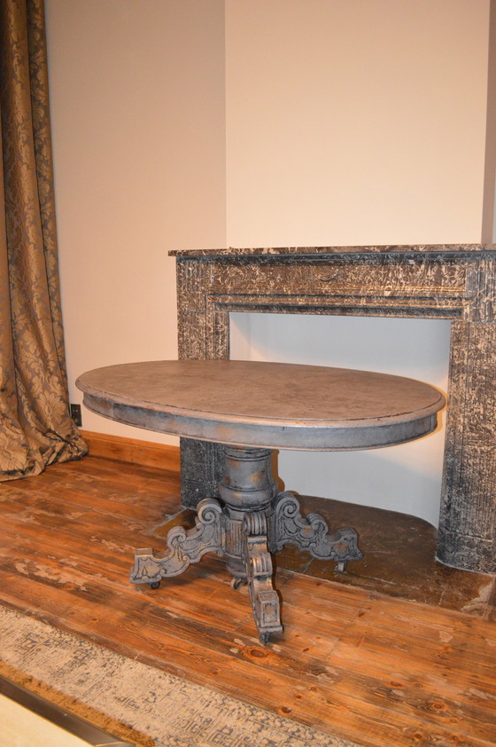 Image 1 of Grijze Tafel, Antique Grey Patine