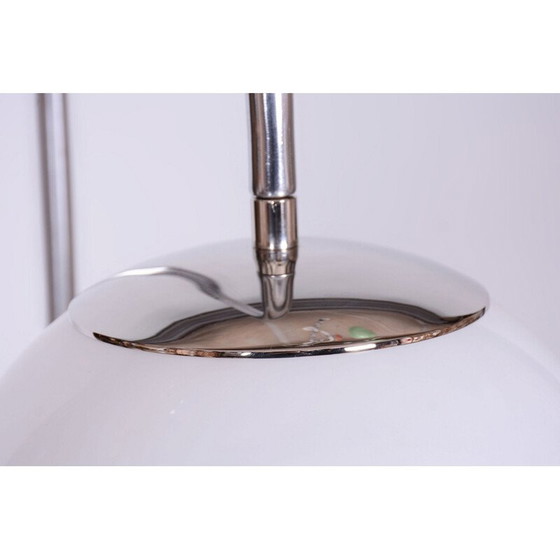 Image 1 of Vintage Art Deco vloerlamp in beuken- en walnootfineer van Jindřich Halabala voor UP Závody, Tsjecho-Slowakije 1920