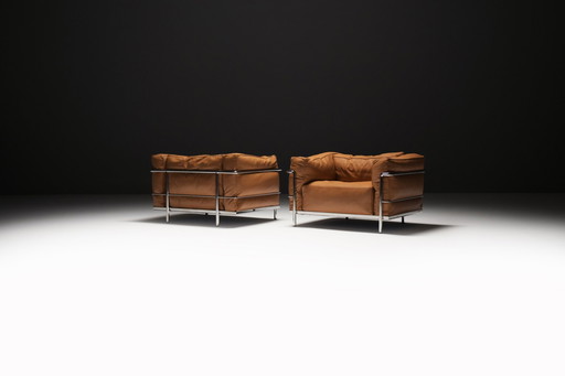 LC 3 Grand Confort van Le Corbusier, Pierre Jeanneret, Perriand voor Cassina