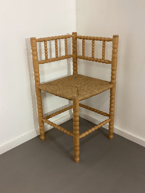 Image 1 of 2 Vintage Bobbin Hoekstoelen Bobbin Chairs