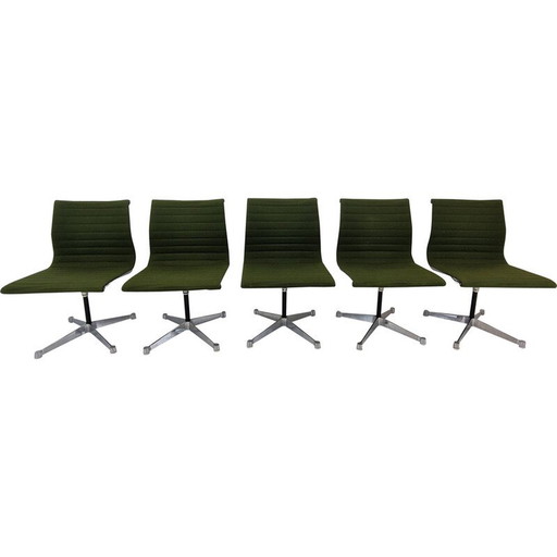 Set van 5 vintage Ea 105 stoelen van Charles en Ray Eames voor Herman Miller, 1970