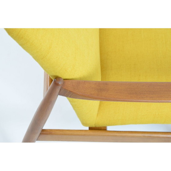 Image 1 of Vintage Poolse fauteuil GFM64, ontworpen door E.Homa geel jaren 1960