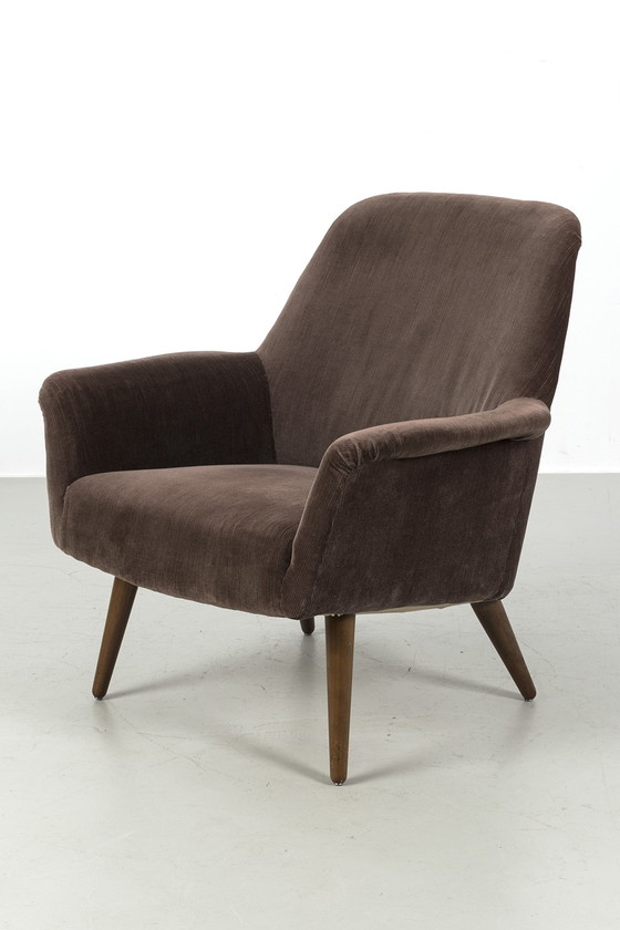 Image 1 of Vintage velours fauteuil