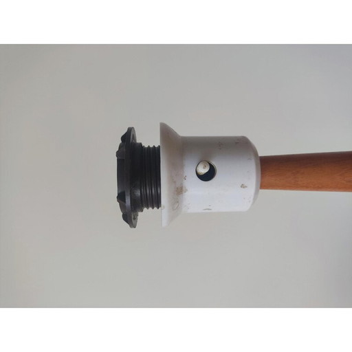 Paar vintage teakhouten tafellampen voor AB Stilarmatur Tranås, Zweden 1960