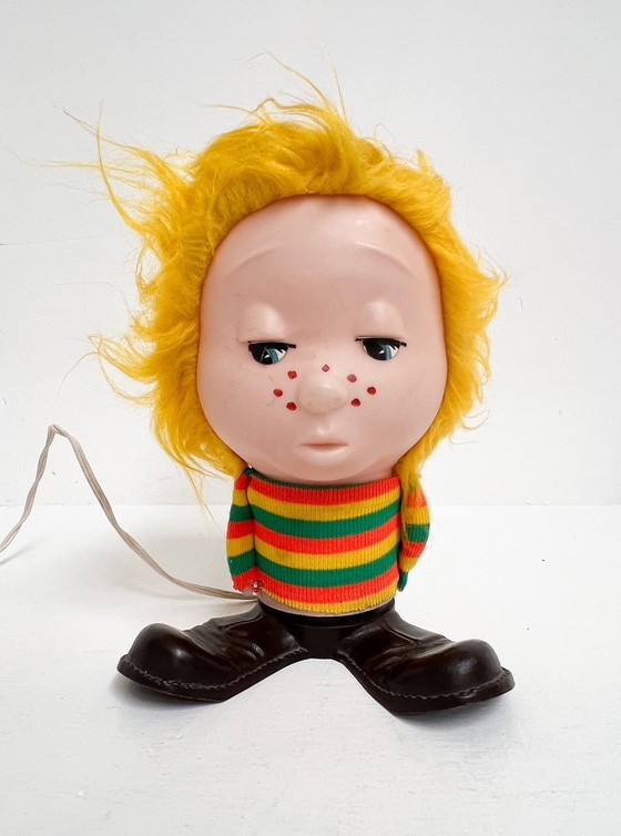 Image 1 of Zeldzame Set ‘Funky Boy’ Tafellampen Van Linea Zero (2), 1960'S