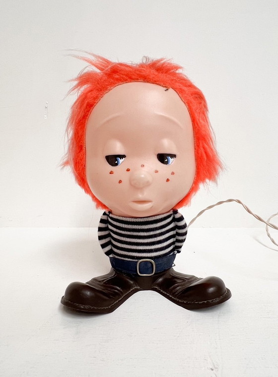 Image 1 of Zeldzame Set ‘Funky Boy’ Tafellampen Van Linea Zero (2), 1960'S