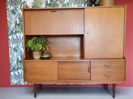 Image 1 of Vintage dressoir/dressoir/dressoir. Teak, Deens ontwerp.