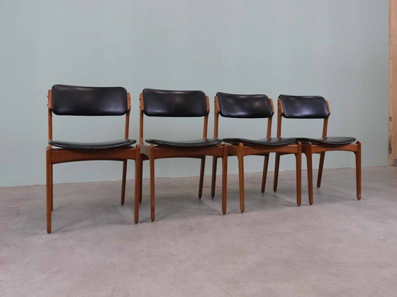 Image 1 of 4X-Set Vintage Erik Buch Od49 Deense Teak Design Stoelen