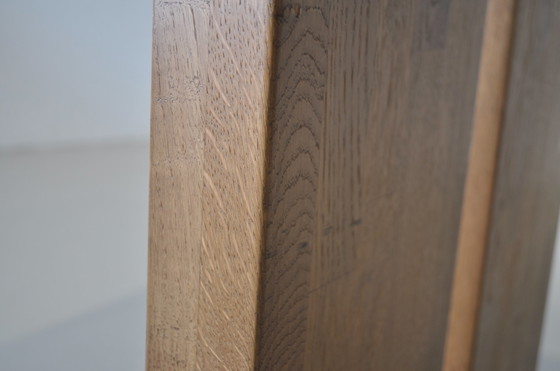 Image 1 of Design eettafel met houten onderstel