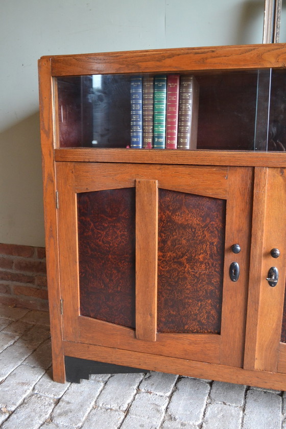 Image 1 of Antiek Eiken Houten Art Deco Dressoir.
