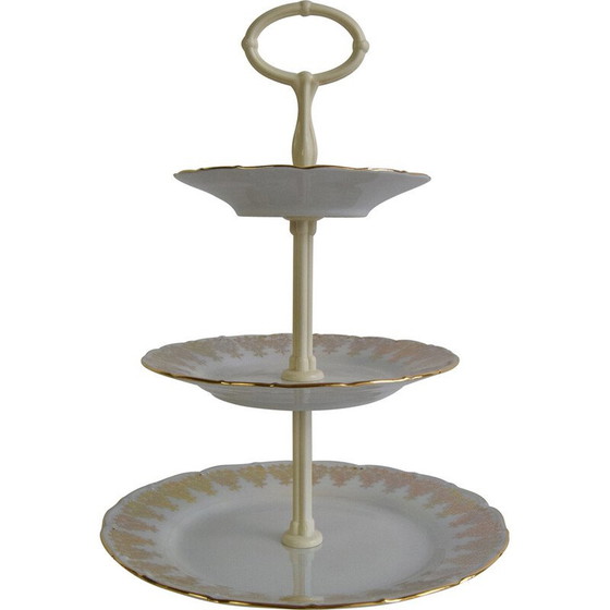 Image 1 of Vintage porseleinen etagère voor snoep en snoepjes van Moritz Zdekauer voor Stará Role, 1960