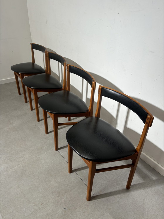 Image 1 of Vintage set of four danish chairs