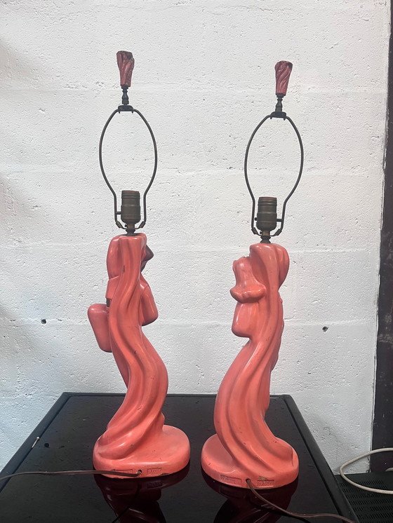 Image 1 of Paar tafellampen, Reglor Of California, Circa 1950.