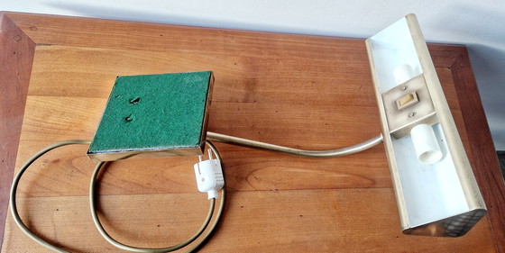 Image 1 of Bankier stijl lamp 1970 Messing