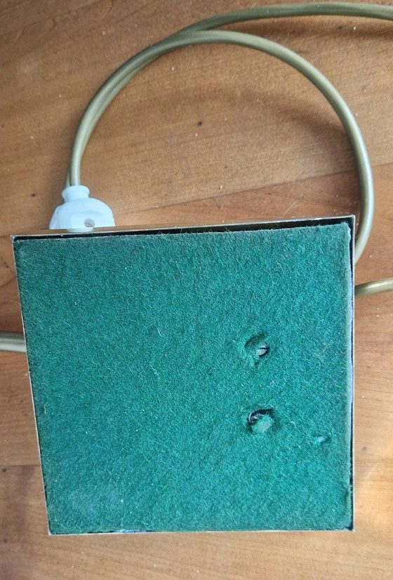 Image 1 of Bankier stijl lamp 1970 Messing