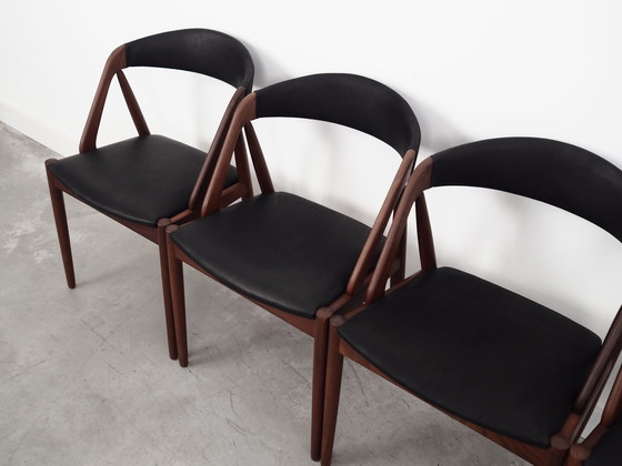 Image 1 of Set van vier teakhouten stoelen, Deens ontwerp, 1970S, Ontwerper: Kai Kristiansen