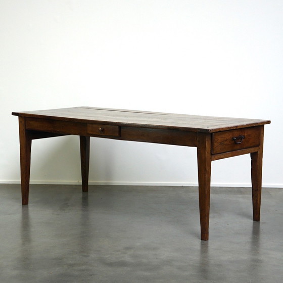 Image 1 of Eettafel met 3 lades