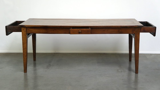 Image 1 of Eettafel met 3 lades