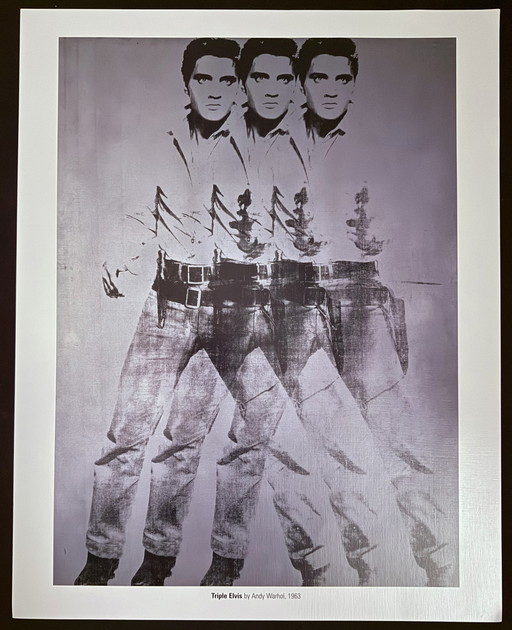 Andy Warhol: “Triple Elvis, 1963”. ©2007 Andy Warhol Foundation For The Visual Arts, New York. 