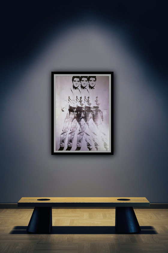 Image 1 of Andy Warhol: “Triple Elvis, 1963”. ©2007 Andy Warhol Foundation For The Visual Arts, New York. 