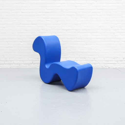 Blauwe Phantom Chair Verner Panton