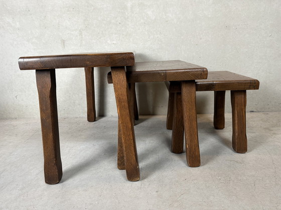 Image 1 of 3X Brutalist Nesting Tables