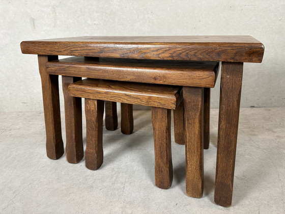 Image 1 of 3X Brutalist Nesting Tables