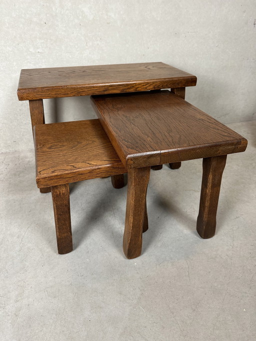 3X Brutalist Nesting Tables