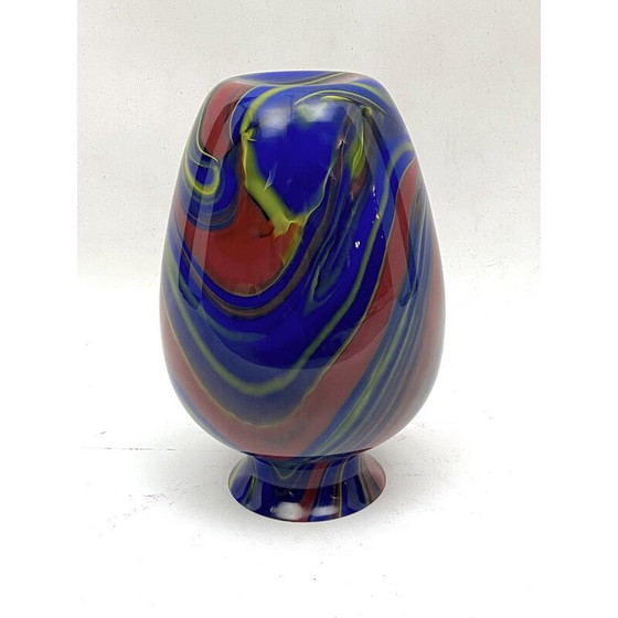Image 1 of Vintage Murano glazen vaas van Ottavio Missoni, Italië 1980