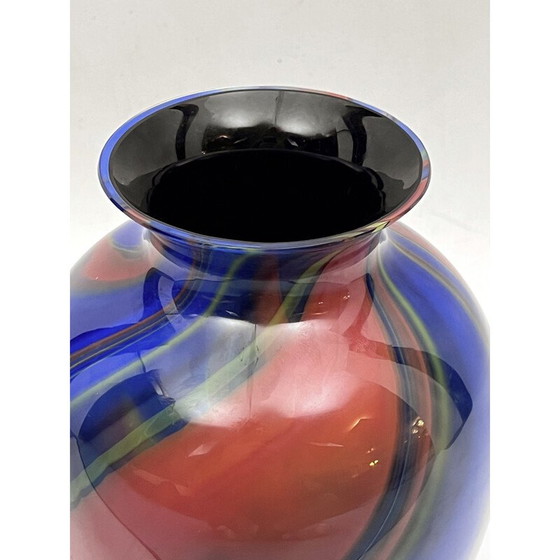 Image 1 of Vintage Murano glazen vaas van Ottavio Missoni, Italië 1980