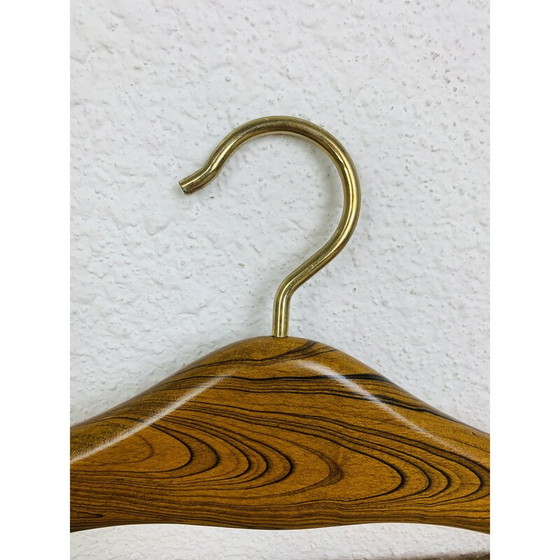 Image 1 of Set van 4 Scandinavische vintage rozenhouten hangers, 1960