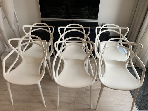 6x Philip Starck Kartell Masters stoel