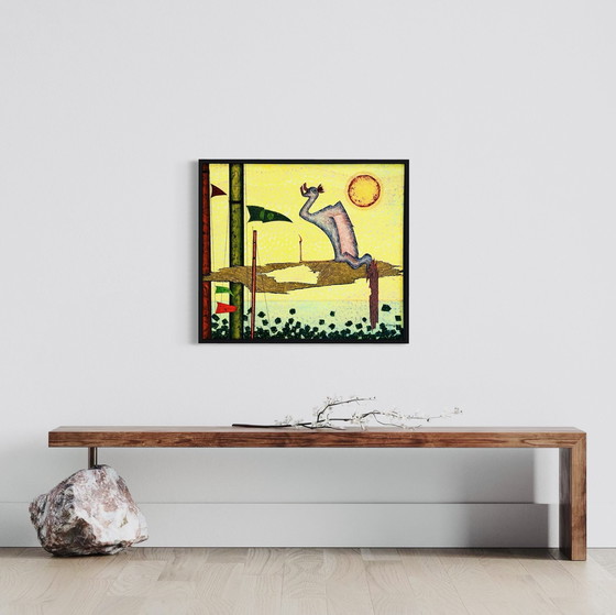 Image 1 of Daniel De Clercq ( België ) Prachtige surrealistische schilderkwaliteit