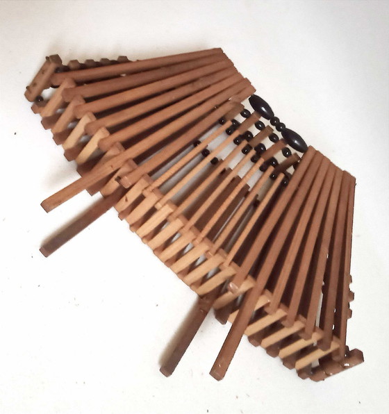 Image 1 of Scandinavische opvouwbare fruitmand jaren 50