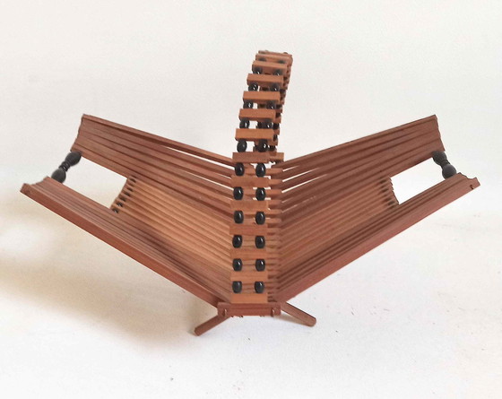 Image 1 of Scandinavische opvouwbare fruitmand jaren 50