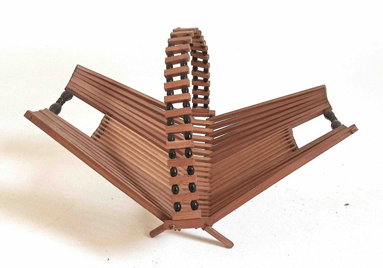 Image 1 of Scandinavische opvouwbare fruitmand jaren 50