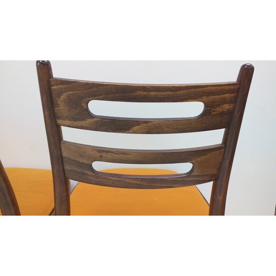 Image 1 of Set van 4 houten stoelen van Ton, Tsjecho-Slowakije 1960