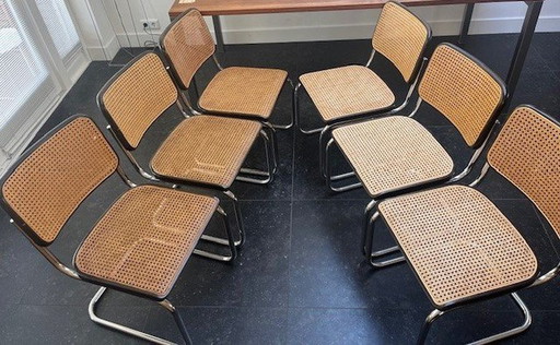 6x Thonet S32 Stoelen