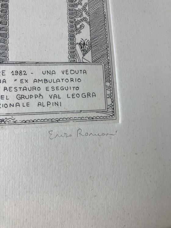Image 1 of Gesigneerde En Genummerde Gravure Van "Ex Ambulatorio Rossi"