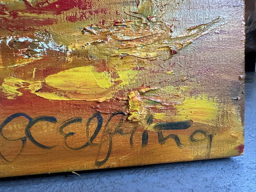 Groot Schilderij Van De Zee
