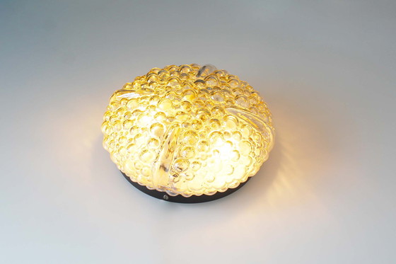 Image 1 of Vintage glazen bubbel plafondlamp