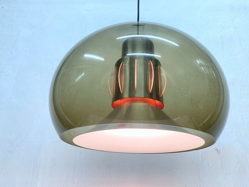 Space Age plastic hanglamp van Herda 70s Design