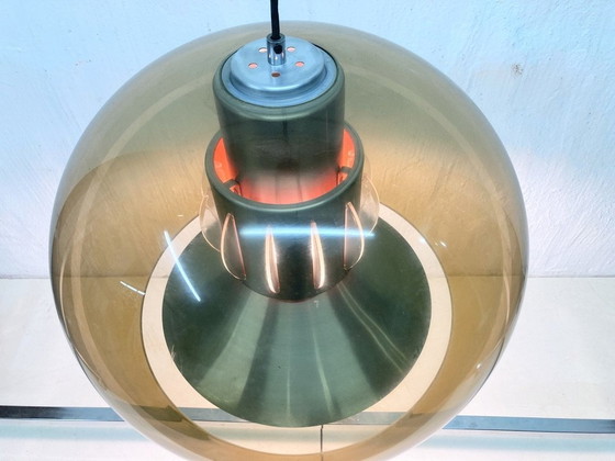 Image 1 of Space Age plastic hanglamp van Herda 70s Design