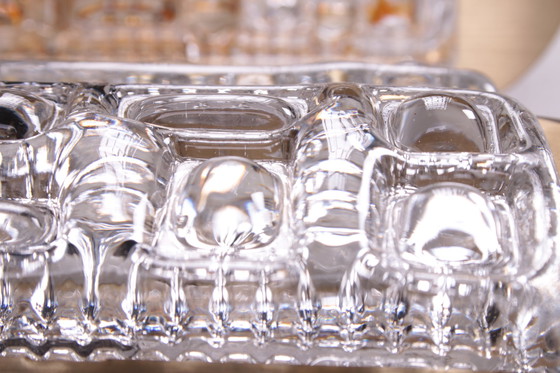 Image 1 of Vitrika Wandlampjes van aluminium met glas, 1960s